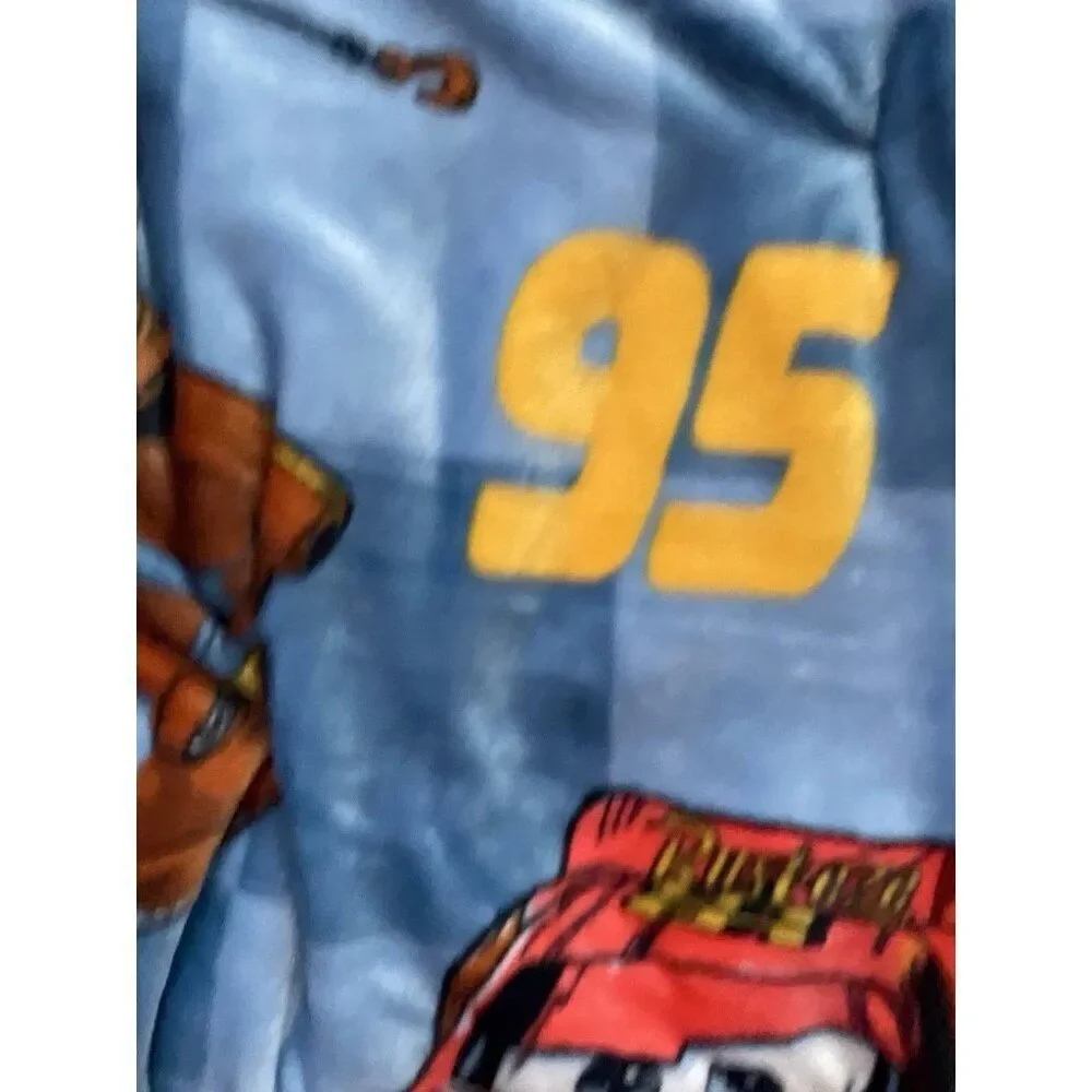 DISNEY Pixar CARS LIGHTNING MCQUEEN 95 Tow Mater Throw‎ Blanket 50 X 70” NEW